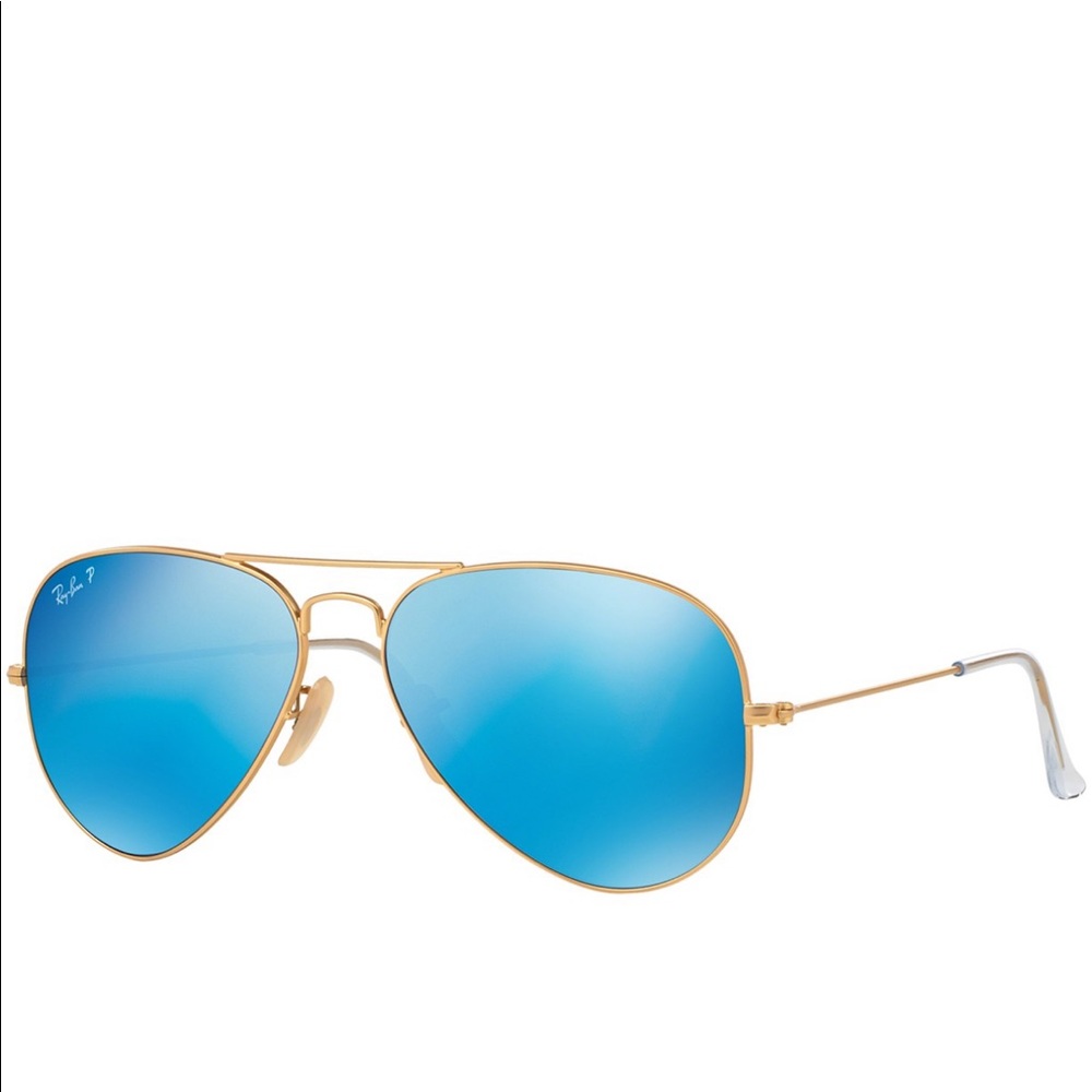 Ray Ban Blue Polarized Aviator Sunglasses